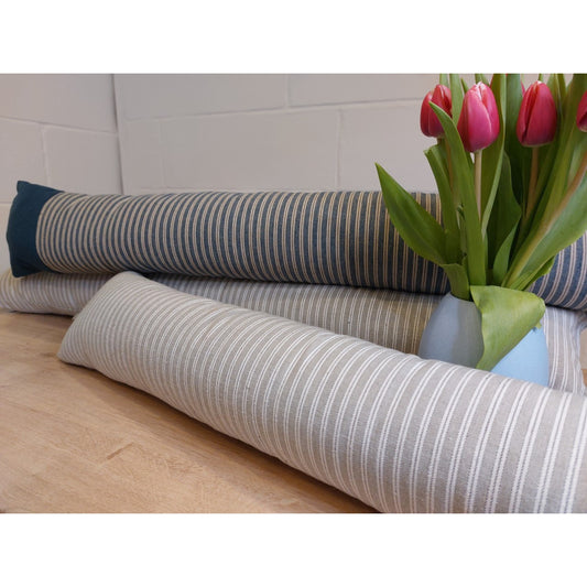 Grey Stripe Draught Excluder